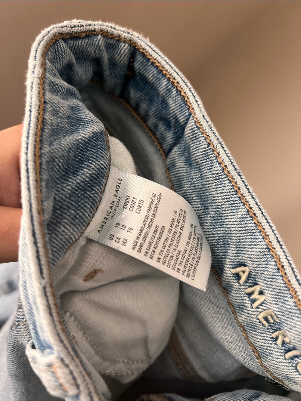 American Eagle Outfitters Light Blue Slim Straight Jeans stretch - Picture 9 of 9